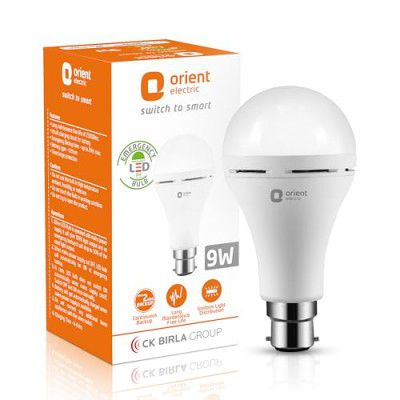 Orient Electric 9W Emergency LED Bulb| Rechargeable LED Light | Pack of 1