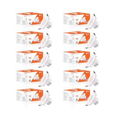 Orient Electric 9W LED Downlight | Suited for 3-inch Junction Box | Cool White | Pack of 10