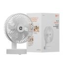 Orient Electric Elfie Rechargeable Personal Fan | 90° Adjustable Airflow | 1800 mAh Battery | 4 Speed Modes (White)...