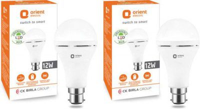Orient Electric Emergency Lamp 12W (2 hr)- Pack of 2 2 hrs Bulb Emergency Light  (Cool White)
