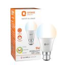 Orient Electric Eternal Shine Moodlight B22 Base, Color Changing 9W LED Bulb, Pack of 3 (White, Warm White, Neutral White)...