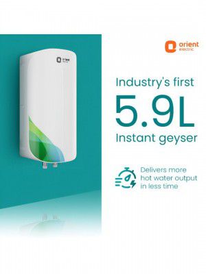 Orient Electric Orient White Instant Water Heater Aura Rapid Pro 5.9L
