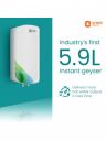 Orient Electric Orient White Instant Water Heater Aura Rapid Pro 5.9L...