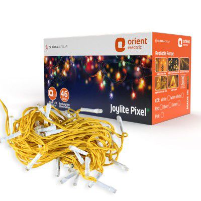 Orient Electric Plastic Joylite LED Pixel Strip Light | 36 to 46 LEDs  (7 to10 Meter, Warm White)