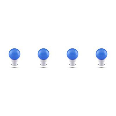 Orient Electric Polycarbonate Deco Shine Led Bulb 0.5W (Blue, Pack of 4)