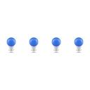 Orient Electric Polycarbonate Deco Shine Led Bulb 0.5W (Blue, Pack of 4)...