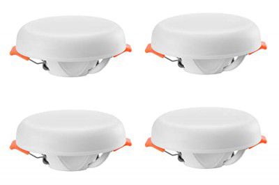 Orient Electric Polycarbonate Rainbow Recess Downlighter 6W, (White & Warm White - Pack Of 4)