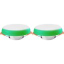 Orient Electric Polycarbonate Rainbow Recess Downlighter 6W, (White & Green - Pack Of 2)...