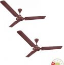 Orient Electric Ujala Air BEE Star Rated 1 Star 1200 mm 3 Blade Ceiling Fan (Brown | Pack of 2)...