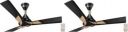 Orient Electric WENDY BLACK REMOTE 1200 mm 3 Blade Ceiling Fan ...