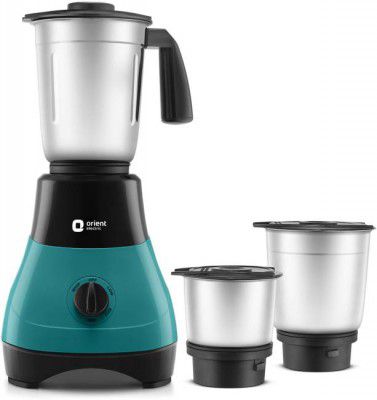 ORIENT FineBlend 500 W Mixer Grinder (MGFB50BB3 | 3 Jars | Blue and Black)