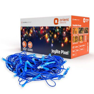 Orient Joylite Pixel Strip LED 10 m 46 LEDs Rope Light for Home Decoration | Indoor and Outdoor use | Direct Plug-in | Blue, Pack of 5
