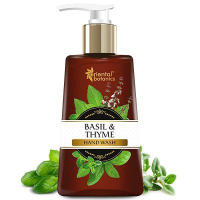 Oriental Botanics Basil & Thyme Hand Wash - With Shea Butter, 250 ml