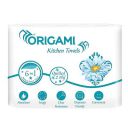 Origami 2 Ply Kitchen Tissue Paper Roll - 6 in 1 (60 Pulls Per Roll, 360 Sheets)...