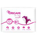 Origami 3 Ply Soft And Highly Absorbent Toilet Tissue Paper | 100% Natural Virgin Cellulose Fiber - Pack of 12 (140 Pulls Per Roll, 1680 Sheets)...