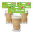 Origami Disposable & Leakproof Party Paper Cups | 450 ml (Pack of 3)...