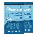Origami Disposable Toilet Seat Covers - Pack of 2 (10 per pack, Total 20 Sheets) | Hygienic Protection | No Direct Contact with Unsanitary Seats | Easy to Dispose & Eco-Friendly...