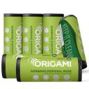 Origami Garbage Bags For Dustbin-Small 17 X 19 Inches|30 Bags Per Roll (Pack Of 6, Black), 6 Count...