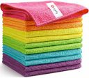 Orighty Microfiber Cleaning Cloths, Pack of 12, Highly Absorbent Cleaning Supplies, Lint Free Cloths for Multiple-use, Powerful Dust Removal Cleaning Rags for House, Kitchen, Car Care(12x12 inch)...