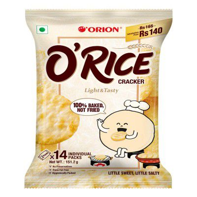Orion Orice cracker - Baked Korean snack (Pack of 1)