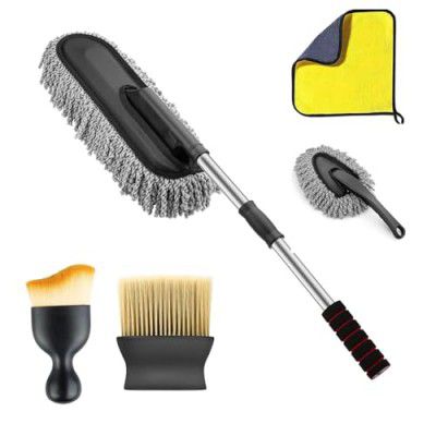 ORJILO 5 PCS Microfiber Car Duster Kit Interior