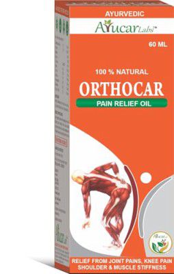Ortho car Ayurvedic Pain Relief Oil | Natural Ingredients | Relief for Knee pain, Shoulder, Joint & Body Pain