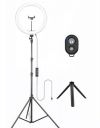 Osaka 14'' Professional Ring Light 15W With Stand & Table Tripod Lighting 2 Color Modes for Photo Video Shoot Live Stream Makeup Compatible with Mobile Phone and Cameras With Bluetooth for And...