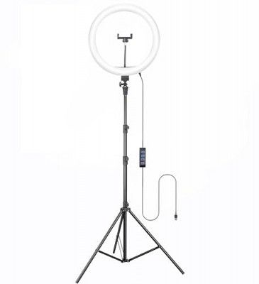 Osaka® 14Inch Professional LED Ring Light 15W Dimmable Extra Bright Lighting 2 Color Modes 