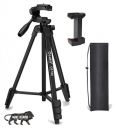 Osaka OS 550 Tripod 55 Inches with Mobile Holder and Carry Case for Smartphone & SLR Camera Portable Lightweight Aluminium Tripod...