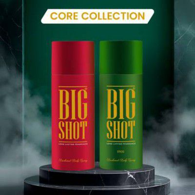 OSCAR Big Shot Red & Eros Body Spray Combo Pack of 2 Deodorant Spray - For Men  (300 ml, Pack of 2)