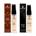 Oscar Oud King & Lady Mini Perfumes For Women 8ml (Pack Of 2) | Notes Of Musky & Floral | Long Lasting | Fresh Fragrance | Edp For Women & Girls...