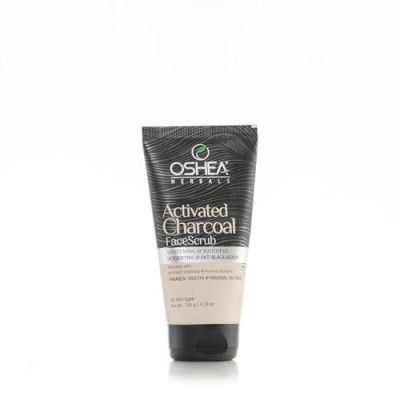 Oshea Herbals Activated Charcoal Face Scrub for All Skin Types - 120g