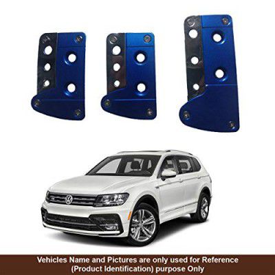 Oshotto 3 Pcs Non-Slip Manual CS-036 Car Pedals Kit Pad Covers Set Compatible with Volkswagen Tiguan (Blue)