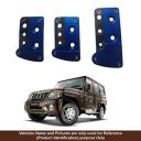 Oshotto 3 Pcs Non-Slip Manual CS-036 Car Pedals Kit Pad Covers Set Compatible with Mahindra Bolero (Blue)...
