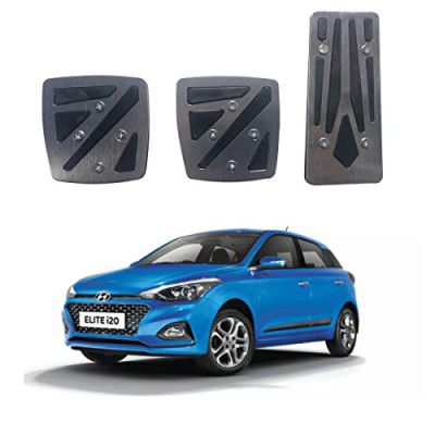 Oshotto 3 Pcs Non-Slip Manual CS-048 Car Pedals Kit Pad Covers Set Compatible with Hyundai i20 Elite/Active 2014-2020 (Grey)