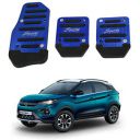 Oshotto 3 Pcs Non-Slip Manual CS-373 Car Pedals Kit Sports Pad Covers Set Compatible with Tata Nexon (Blue)...