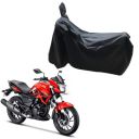 Oshotto Dust and Water Proof Double Mirror Pocket Leatherite Bike Body Cover Compatible with Hero Xtreme (Black)...