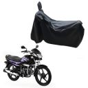 Oshotto Dust and Water Proof Double Mirror Pocket Leatherite Bike Body Cover Compatible with Hero Splendor (Black)...