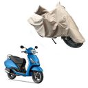 Oshotto Dust and Water Proof Double Mirror Pocket X1 Bike Body Cover Compatible with Tvs Jupiter (Brown)...