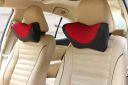 Oshotto Memory Foam (NR-05) Car Neck Rest, Neck Support Compatible with Tata Tigor (Black, Red, Set of 2)...