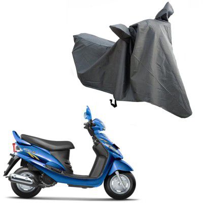 Oshotto Water and Dust Proof Double Mirror Pocket Spyro Bike Body Cover Compatible with Mahindra Rodeo (Grey)