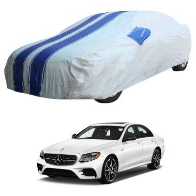 Oshotto/Recaro 100% Blue dustproof and Water Resistant Car Body Cover with Mirror Pockets Compatible with Mercedes Benz E-Class 2017-2023