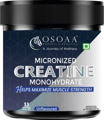 Osoaa Unflavored Creatine Monohydrate for Longer Workout, Muscle Repair & Recovery Creatine  (100 g, Unflavour)