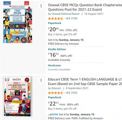 Oswaal CBSE MCQ Questions Book Upto 90% off