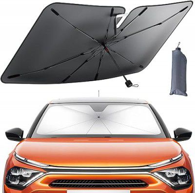 OTO2EYE Car Windshield Sun Shade Umbrella, Foldable Car Front Window Sunshade (OTOU02)