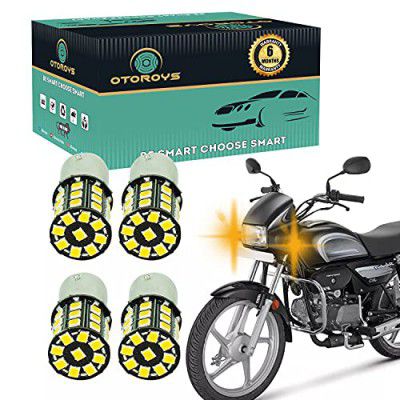 OTOROYS 6 MONTHS WARRANTY 360° Reflecting LED Indicator Bulbs Set Of 4 (For Hero Splendor , Splendor Plus )