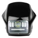 OTOROYS LED Headlight Hi/Low Beam With 3 Mode Red and Blue Flashing For Hero Splendor Plus, Splendor Pro, Splendor (Projector Headlights)...