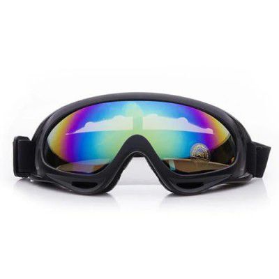 OtoRoys Motorcycle Goggles Eyewear Helmet Goggles Anti-UV Outdoor Sport Cool ATV Dirt Bike Goggles (Rainbow)