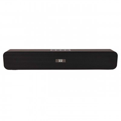 OUD BT-590FM/A7 Portable Bluetooth Wireless Wooden with FM Radio USB Slot SD Card AUX Cable Mic Built-in 1200mAh with Rechargeable Battery TWS Speaker (BT-590FM)