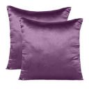 Oussun Silk Cushion Cover Set of 2 Throw Pillow Covers Satin Silky Cushion Case Home Decor Pillow Case (Purple Passion, 12 x 12)...
